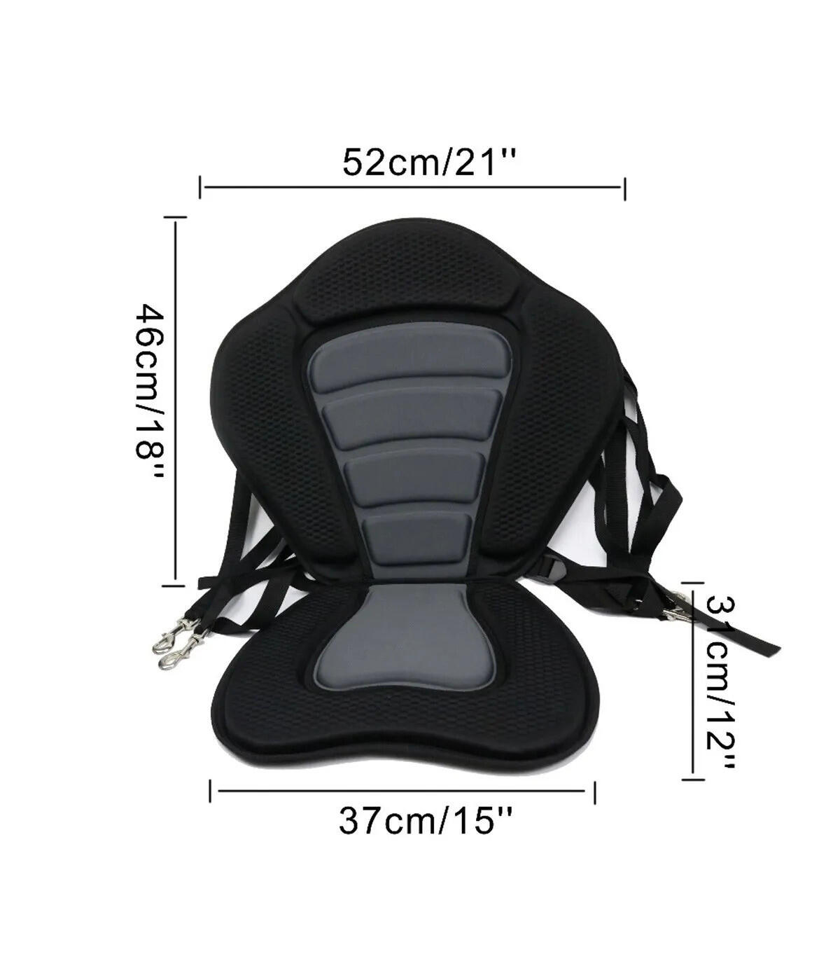 2er Set Kajaksitz Deluxe KOL Outdoor - Ergonomischer SUP Sitz mit Rückenlehne 2/6