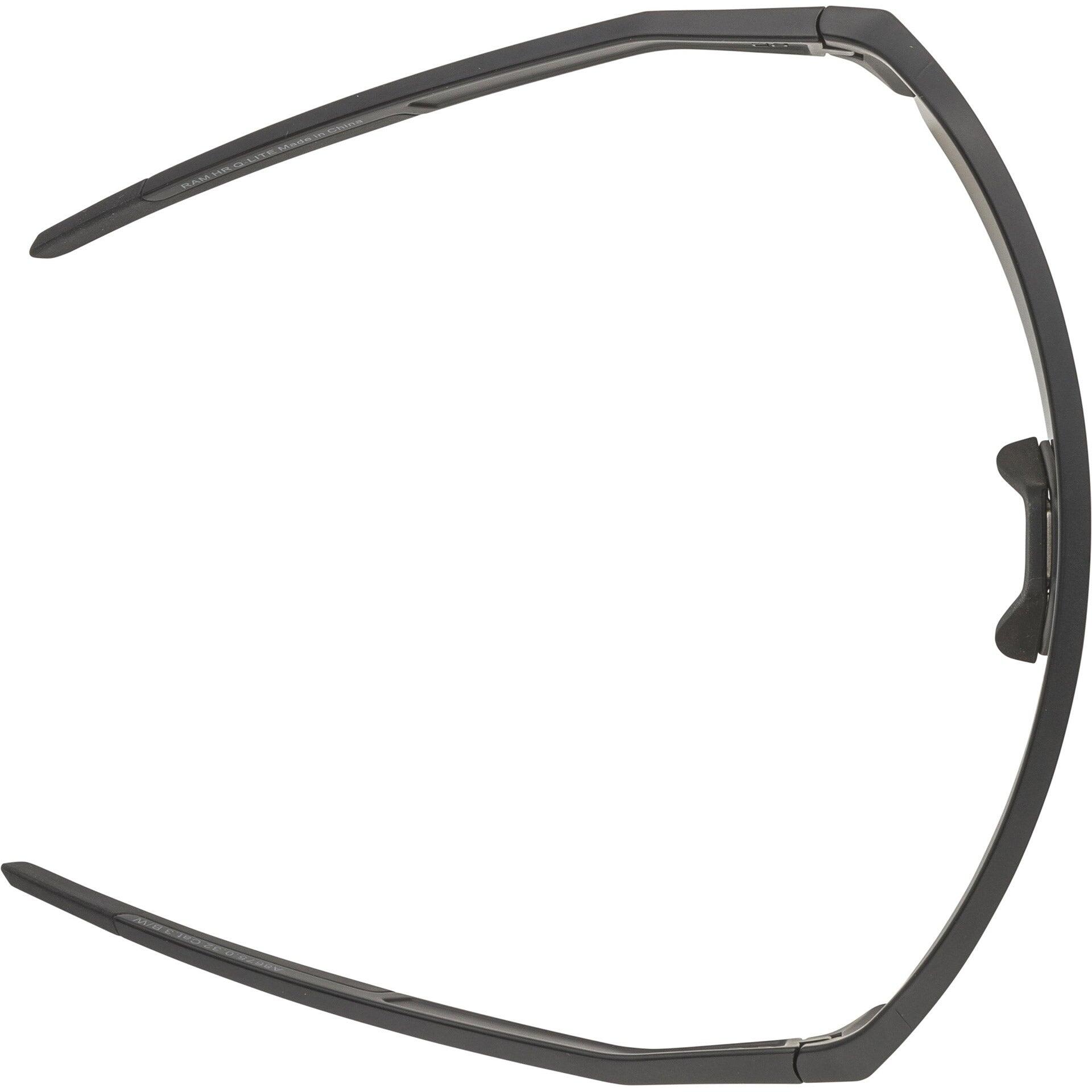 Alpina Q-Lite Jade lunettes de sport bleu paon, verres miroir bleus 4/4