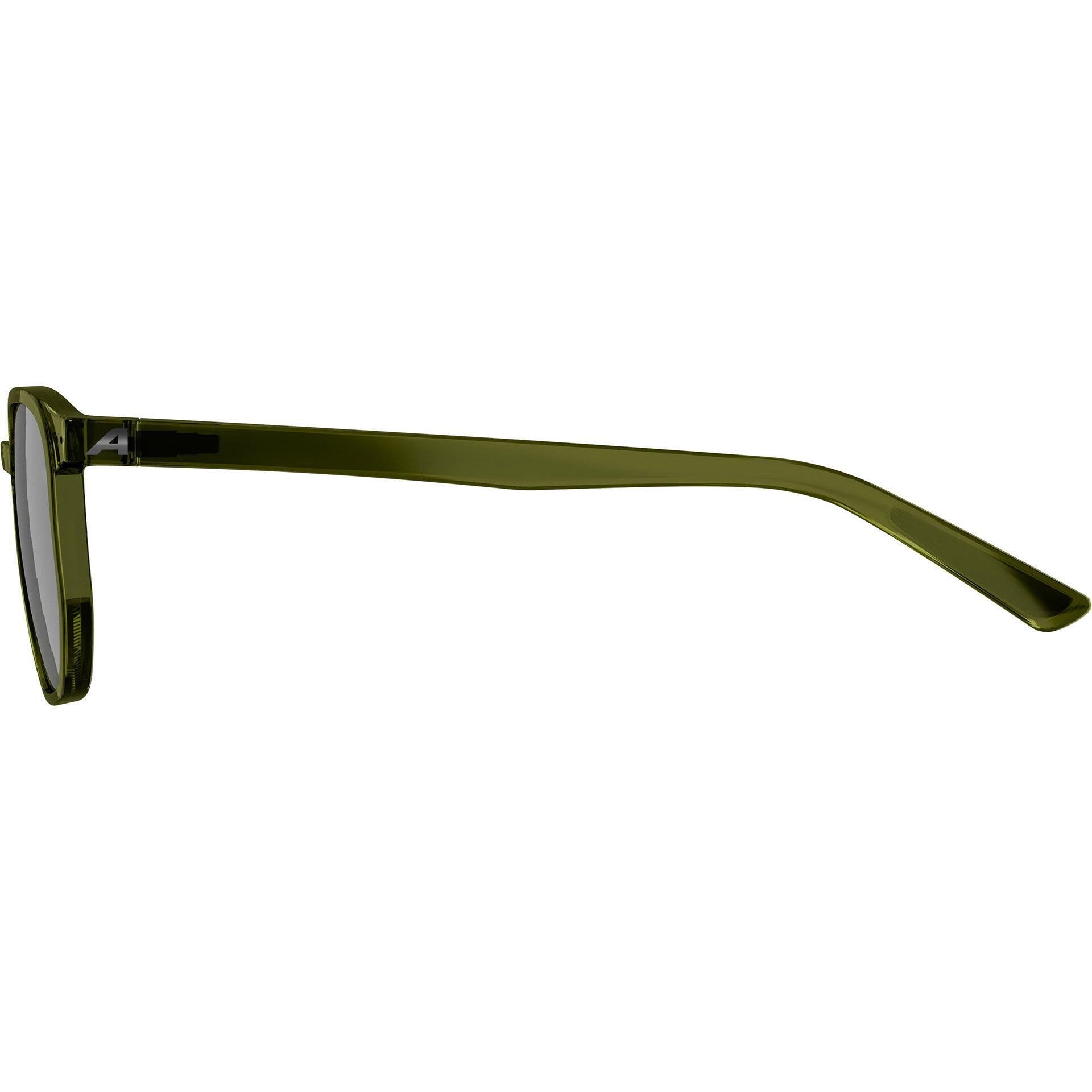 Olympic Sportswear Alpina Dimont lunettes de cyclisme gris-vert, verres noirs 3/4