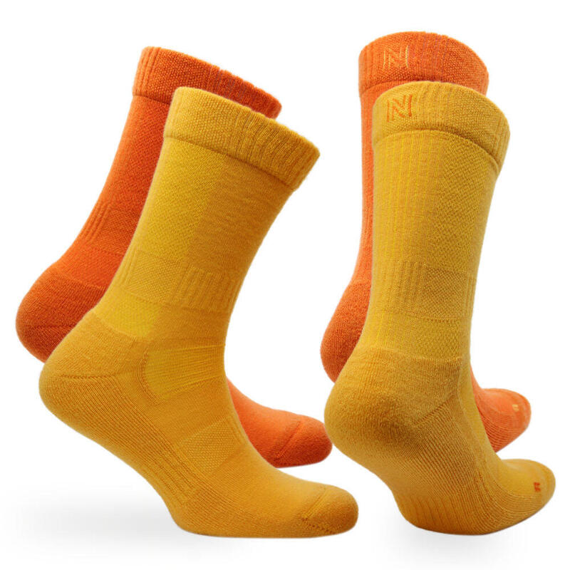 2 Çift %60 Merino Yünlü Teknik Performans Outdoor Çorabı  - LEONARDO