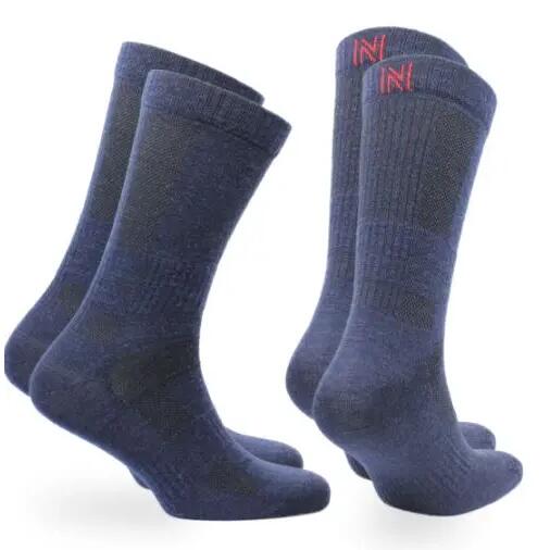 2 Çift %60 Merino Yünlü, Nefes Alabilen, Terletmeyen Outdoor Çorabı - SHELDON