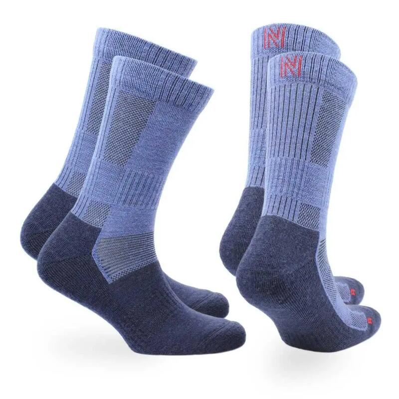 2 Çift %60 Merino Yünlü Teknik Performans Outdoor Çorabı  - LEONARDO