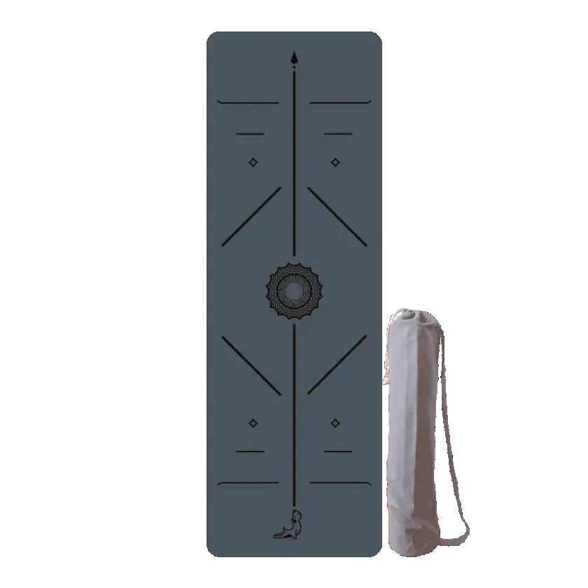 Travel Serisi Kaydırmaz 1.5 mm Doğal Kauçuk Sis Mavisi Yoga&Pilates Seyahat Matı 2/3