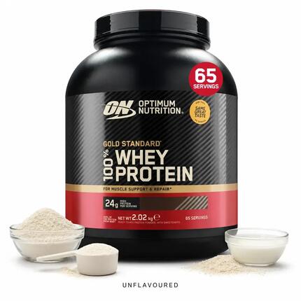 Optimum Nutrition 100% Whey Gold Standard (2000g) Unflavoured - Protéines
