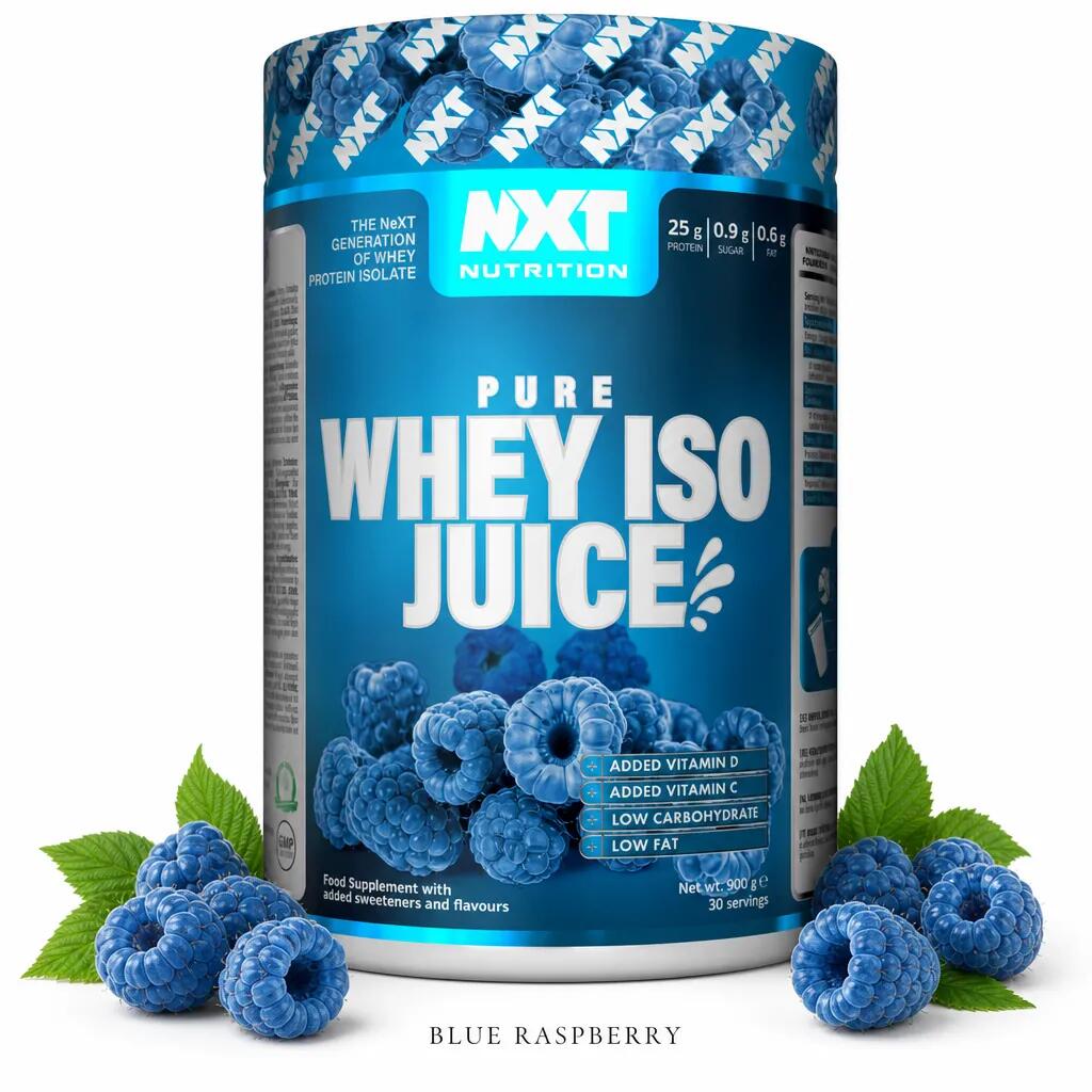 NXT Nutrition Pure Whey ISO Juice 900g Blue Raspberry