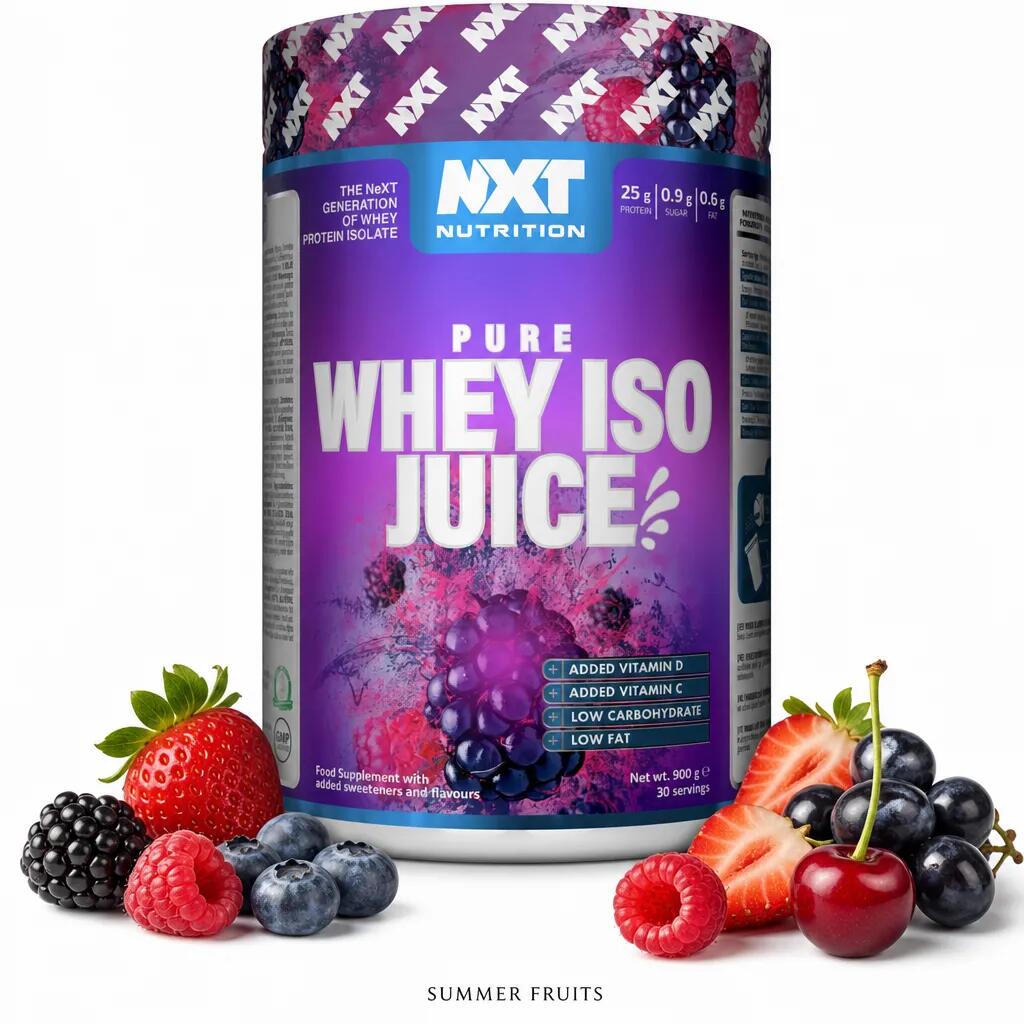 NXT Nutrition Pure Whey ISO Juice 900g Summer Fruits
