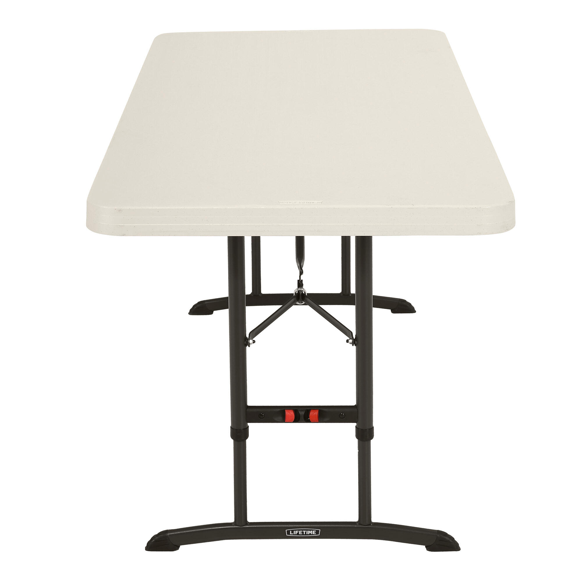 Mesa patas plegables ajustable en altura Lifetime 183x76x61-91 cm 4/5
