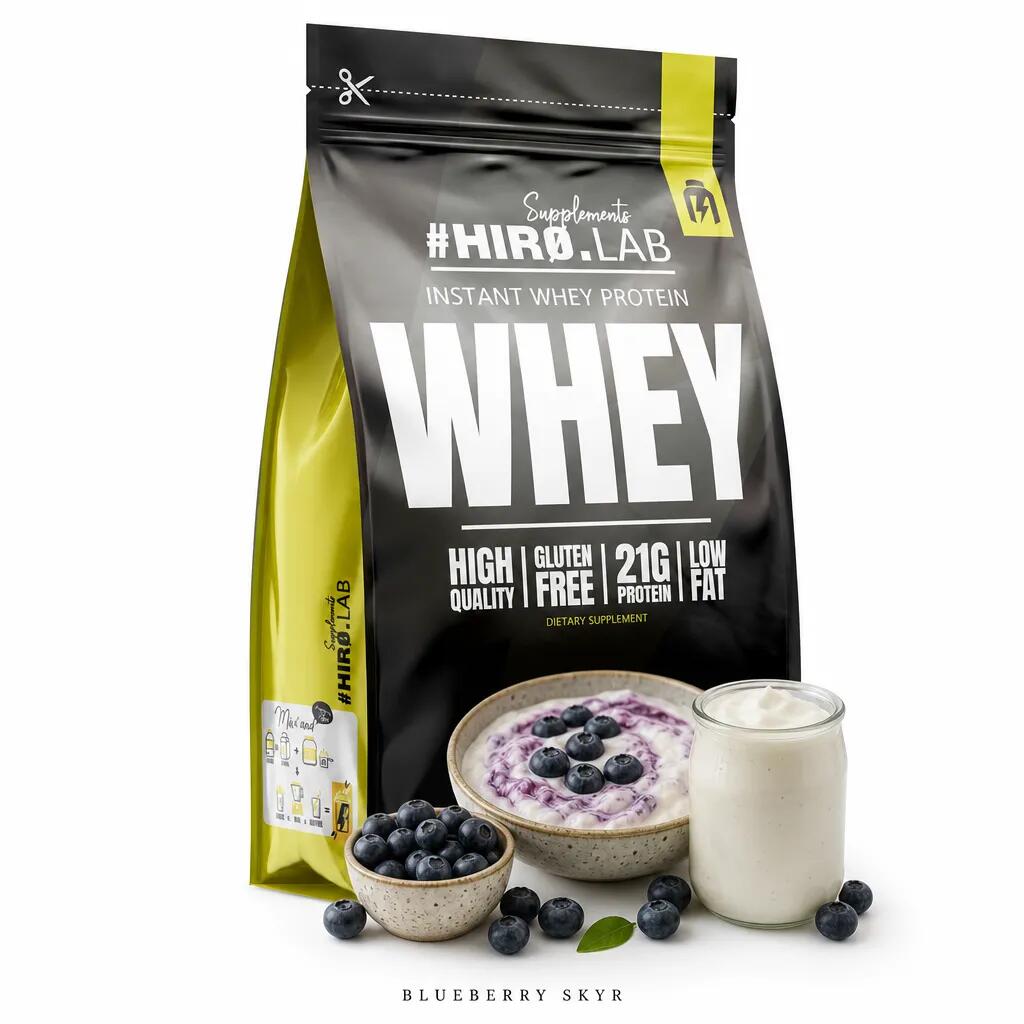 Hiro Lab Instant Whey Protein 2000g Blueberry Skyr