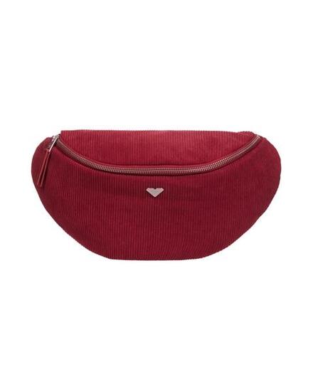 Sac banane en velours côtelé OCEAN BLOOM CORD Rouge Femme