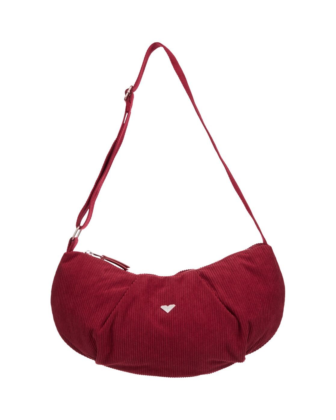Umhängetasche aus Kord NEON MOON CORD Rot Dames 3/4