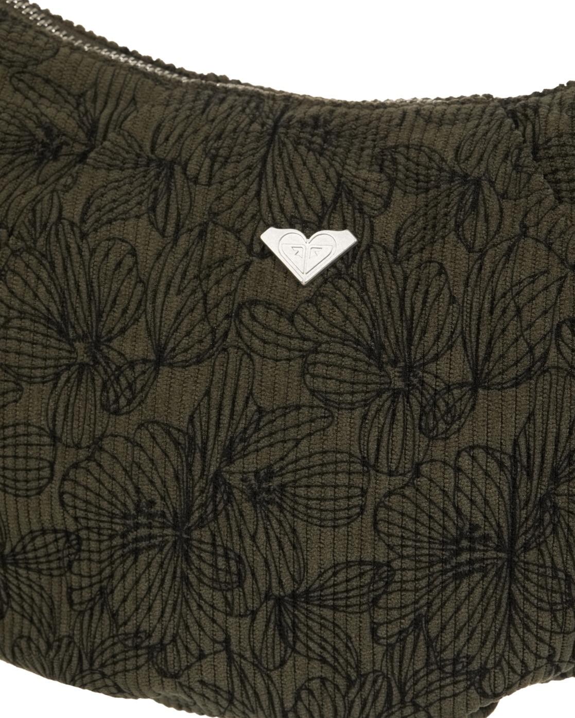 Bolso bandolera de pana NEON MOON PRINTED Verde Mujer 3/4