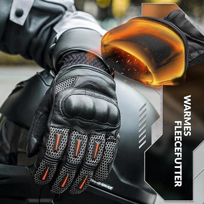ROCKBROS Winddichte Winter-Fahrradhandschuhe mit Touchscreen 6/7