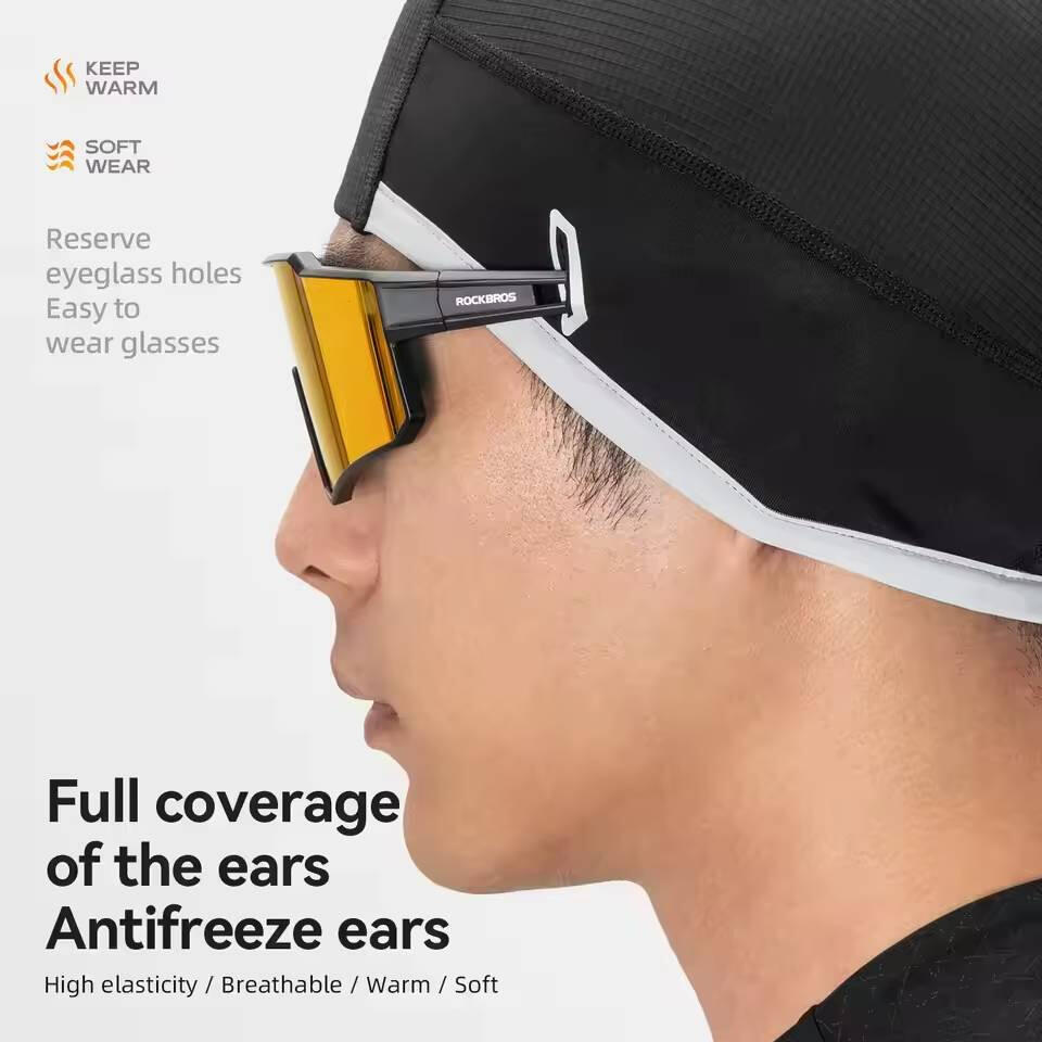 Czapka rowerowa do biegania sportowa pod kask ROCKBROS 18250007001 Termoaktywna 6/6