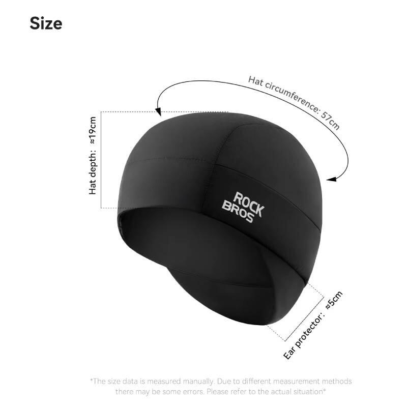 Czapka rowerowa do biegania sportowa pod kask ROCKBROS 18250006001 Termoaktywna 7/7