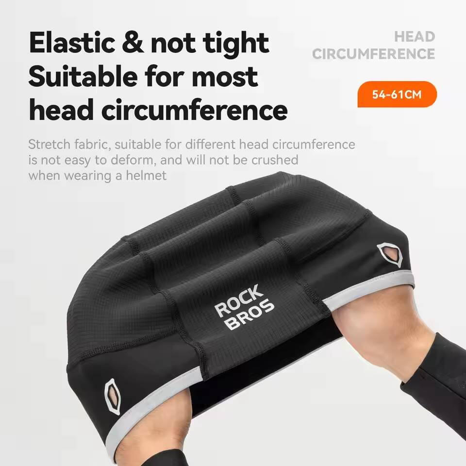 Czapka rowerowa do biegania sportowa pod kask ROCKBROS 18250010001Termoaktywna 7/7