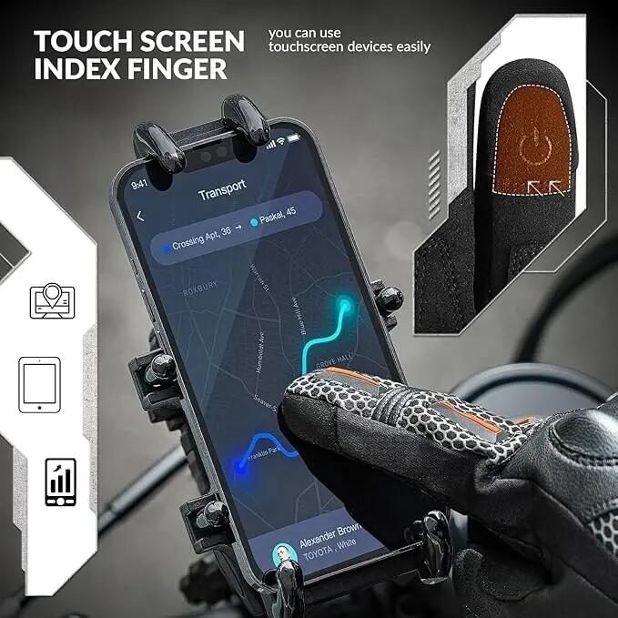ROCKBROS Winddichte Winter-Fahrradhandschuhe mit Touchscreen 2/7
