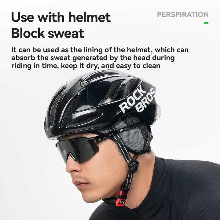 Czapka rowerowa do biegania sportowa pod kask ROCKBROS 18250007001 Termoaktywna 4/6