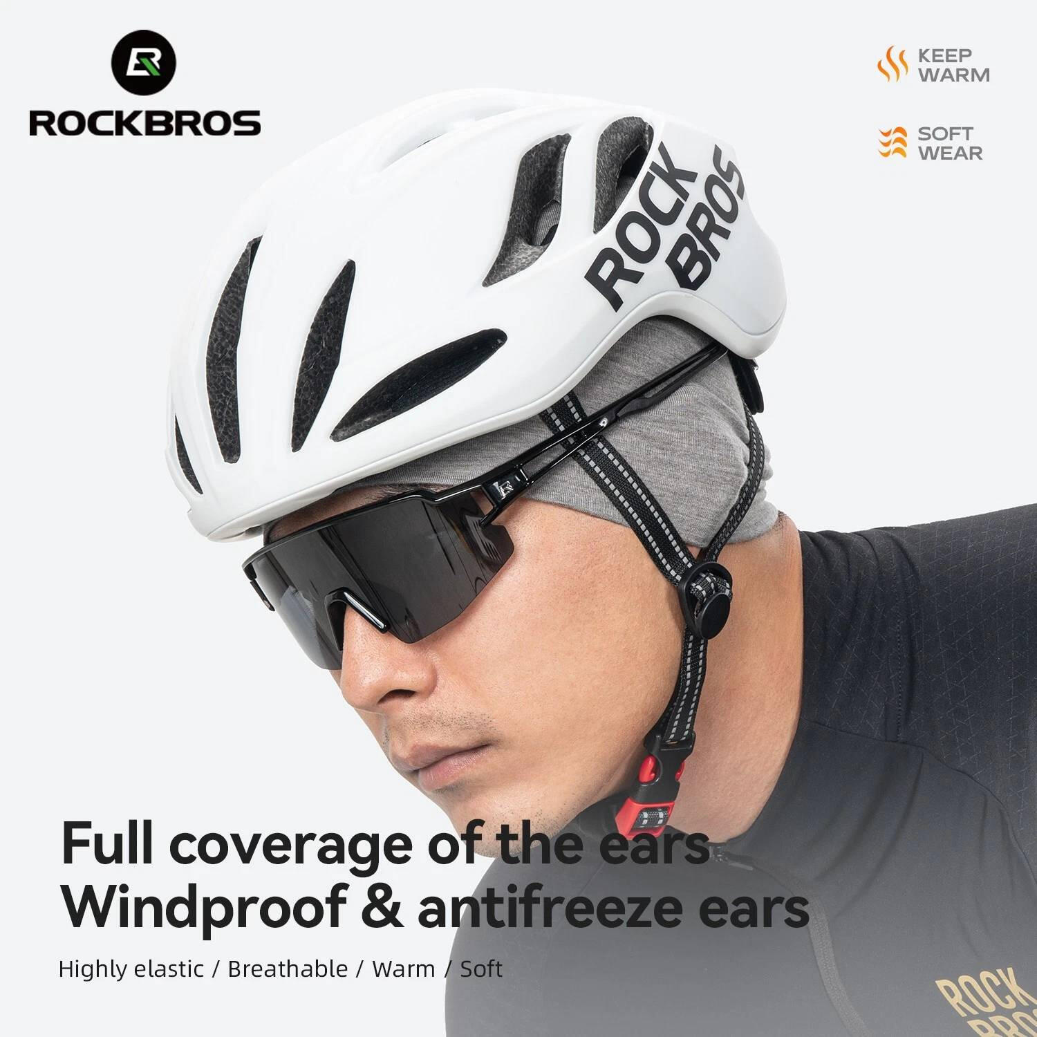 Czapka rowerowa, do biegania, sportowa, pod kask, elastyczna ROCKBROS wełna 5/7