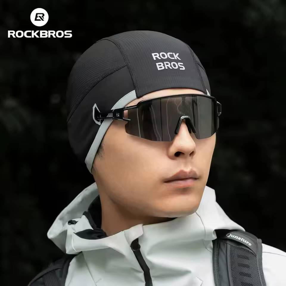 Czapka rowerowa do biegania sportowa pod kask ROCKBROS 18250007001 Termoaktywna 3/6