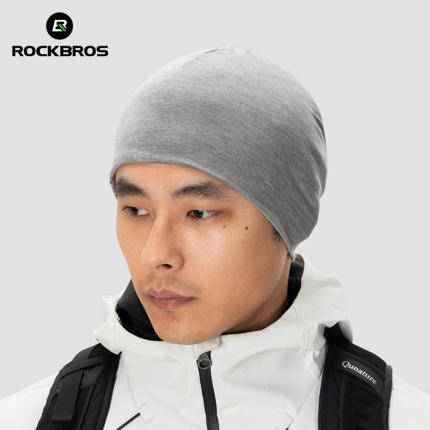 Czapka rowerowa, do biegania, sportowa, pod kask, elastyczna ROCKBROS wełna 2/6