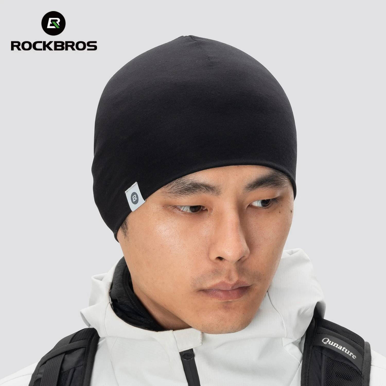Czapka rowerowa, do biegania, sportowa, pod kask, elastyczna ROCKBROS wełna 2/7