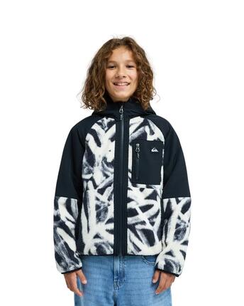 Sweat capuche zippé HAWKWINGS Blanc Garçon