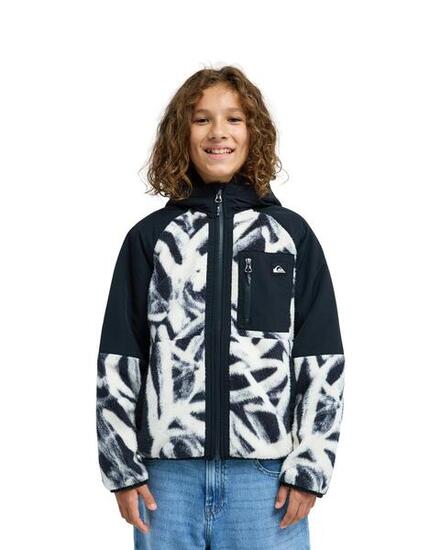 Sweat capuche zippé HAWKWINGS Blanc Garçon