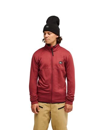 Polaire technique zippée STEEP POINT Rouge Homme