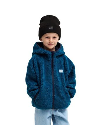 Sweat zippé à capuche SLALOM POLAR Bleu Jeune Garçon