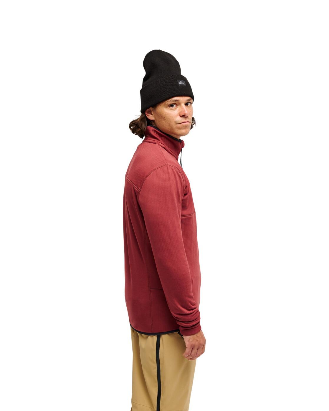 Technische Fleece met Rits STEEP POINT Rot Heren 4/4