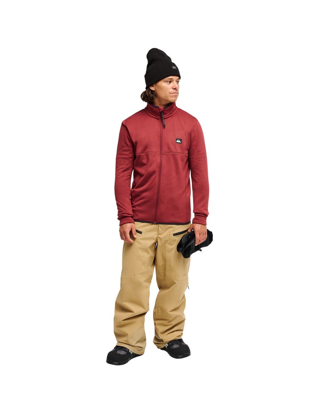 Technische Fleece met Rits STEEP POINT Rot Heren 3/4