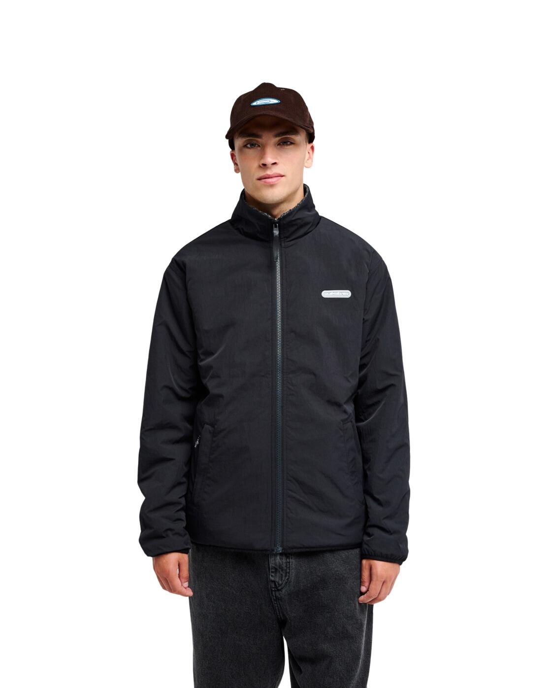 Sherpa Fleece met Rits URBAN STORM REVERSIBLE Schwarz Heren 3/4