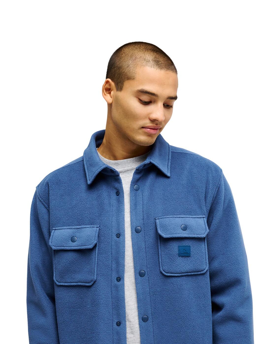 Fleece Overhemd VENTURE Blau Heren 4/4