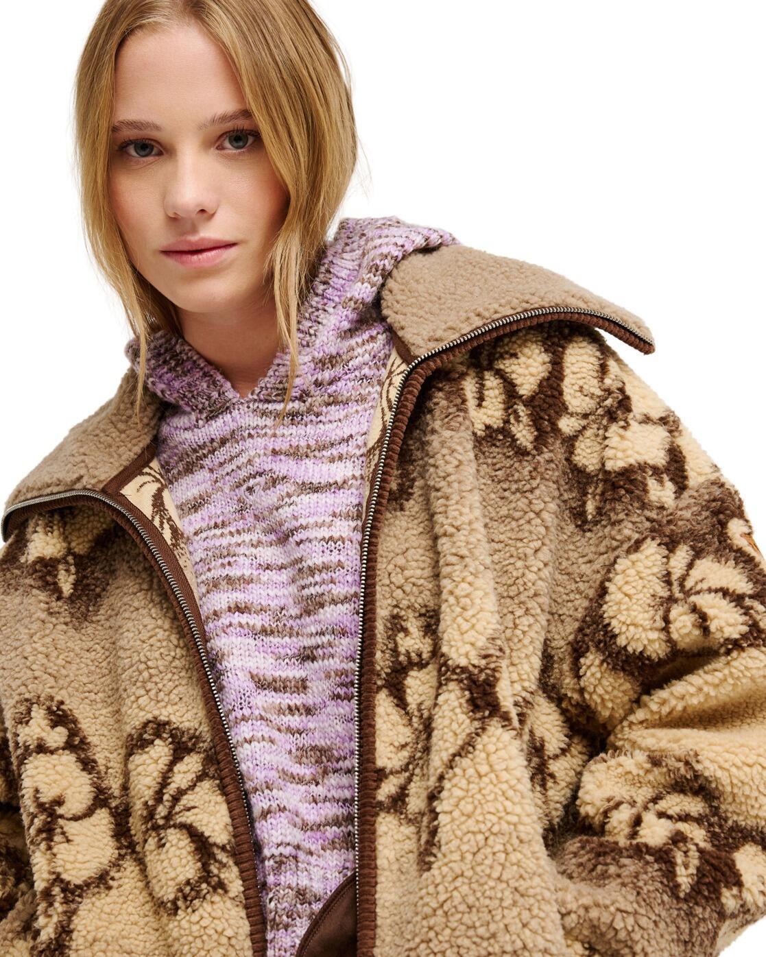 Oversize Sherpa-Jacke FEELS LIKE WINTER Beige Dames 4/4