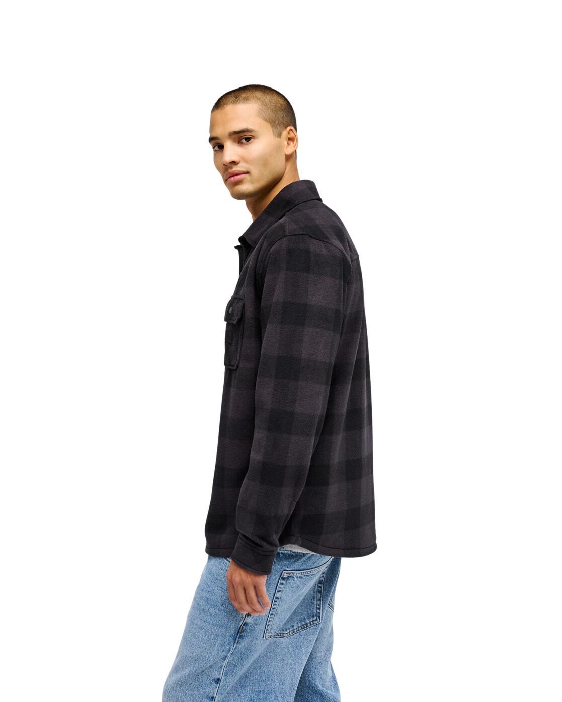 Fleece Overhemd VENTURE Schwarz Heren 3/4