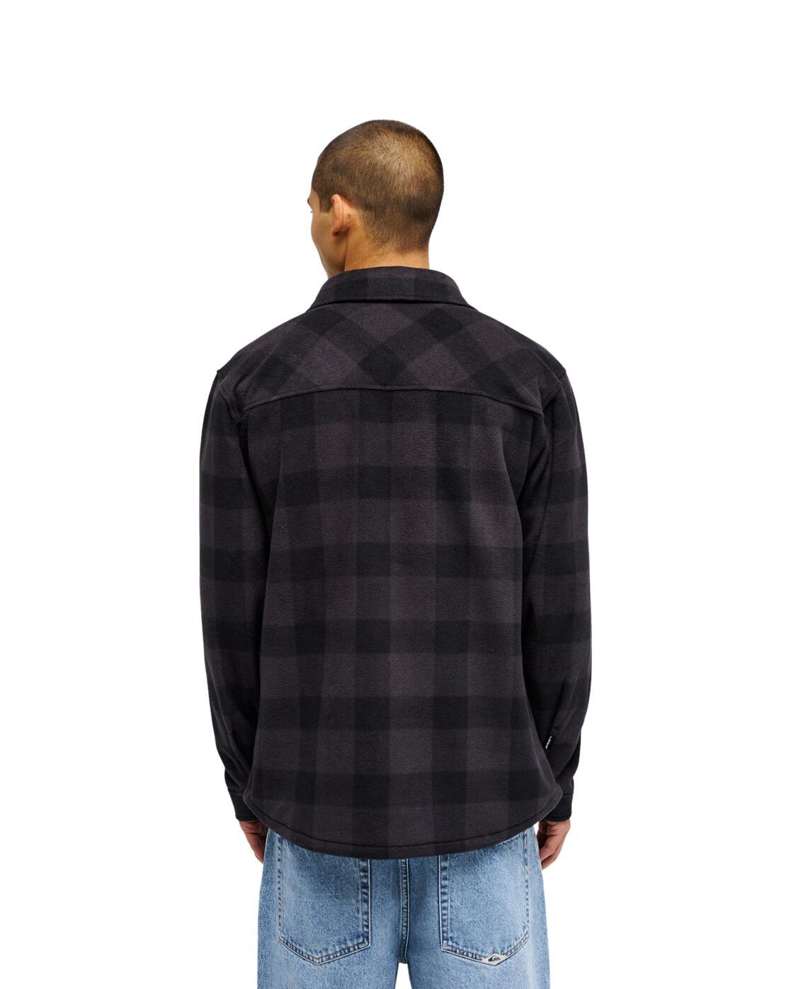 Fleece Overhemd VENTURE Schwarz Heren 2/4