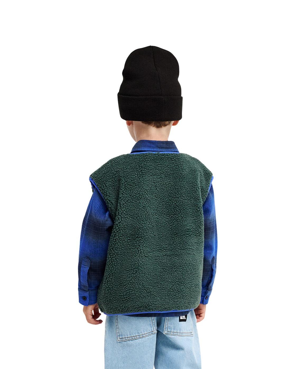Ärmellose Weste mit durchgehendem Reißverschluss KICKFLIP SLEEVELESS Grün Junge 2/4