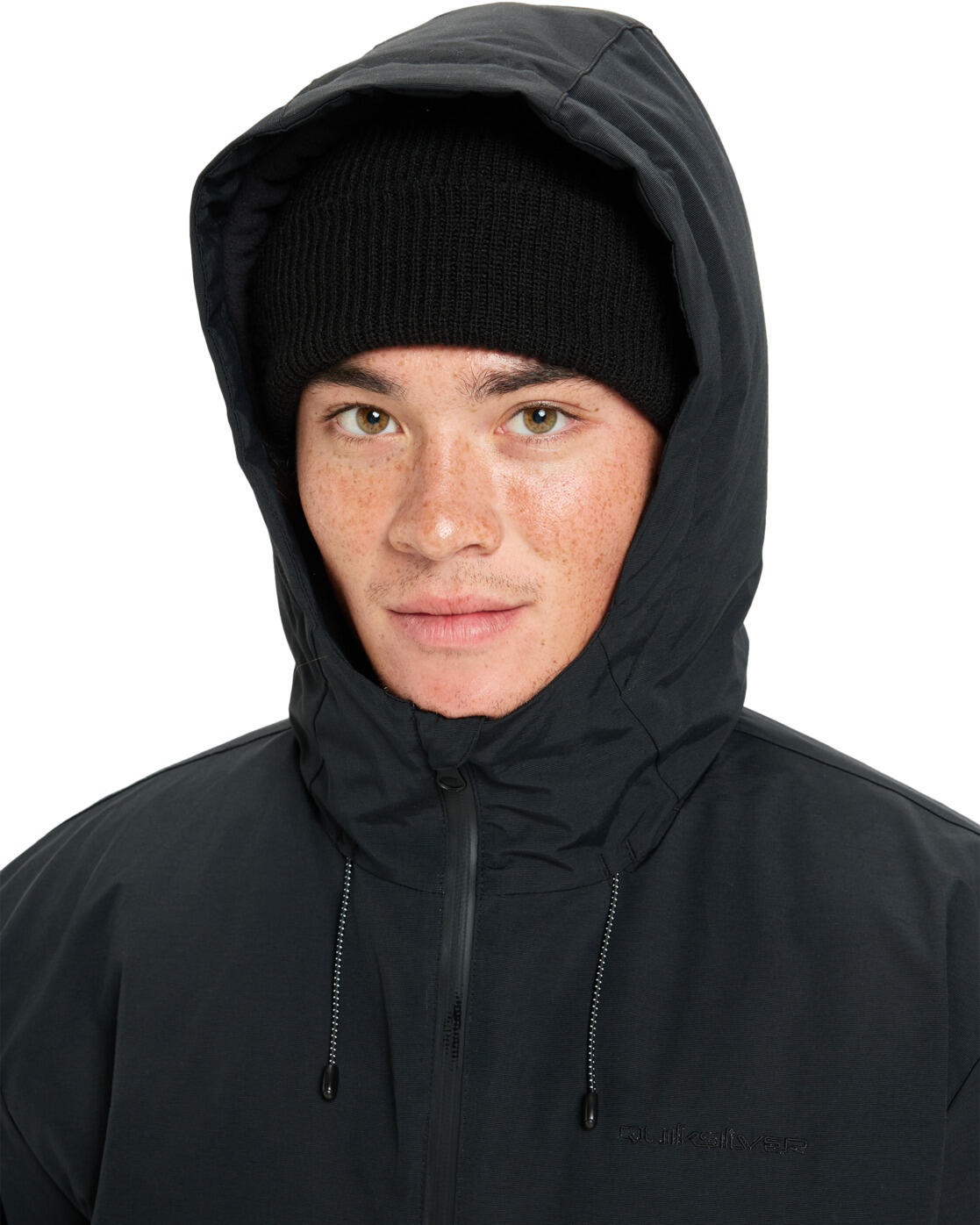 Jack voor koud weer met capuchon BROOKS 3K Schwarz Heren 4/4