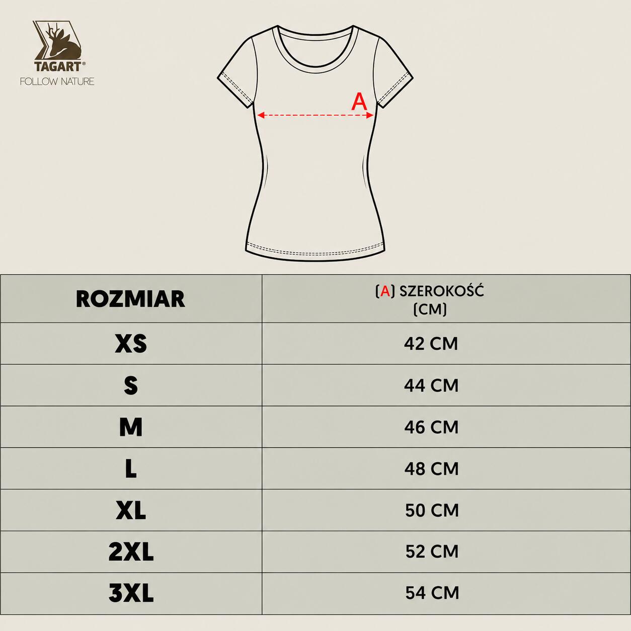 T-shirt myśliwski damski Tagart FNT Olive z bawełny 2/5