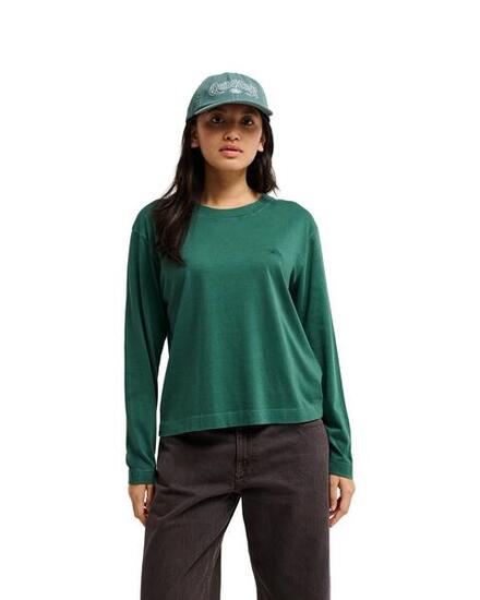 T-shirt manches longues ESSENTIAL Vert Femme