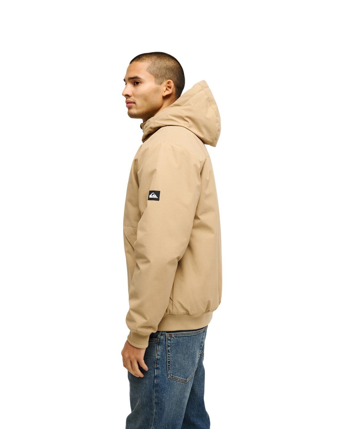 Chaqueta para el frío con capucha BROOKS 3K Beige Hombre 3/4