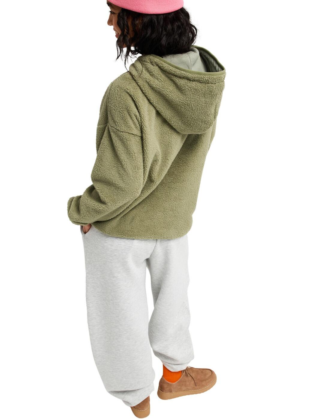 Sudadera de sherpa con capucha COOL CALLING Verde Mujer 2/4