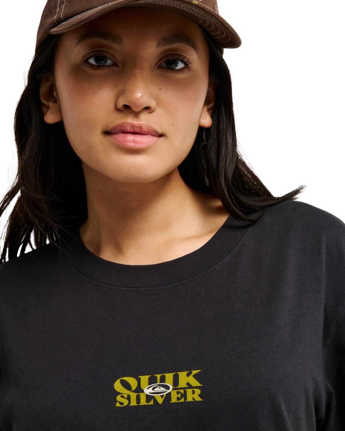 T-shirt met korte mouwen STANDARD Schwarz Dames 4/4
