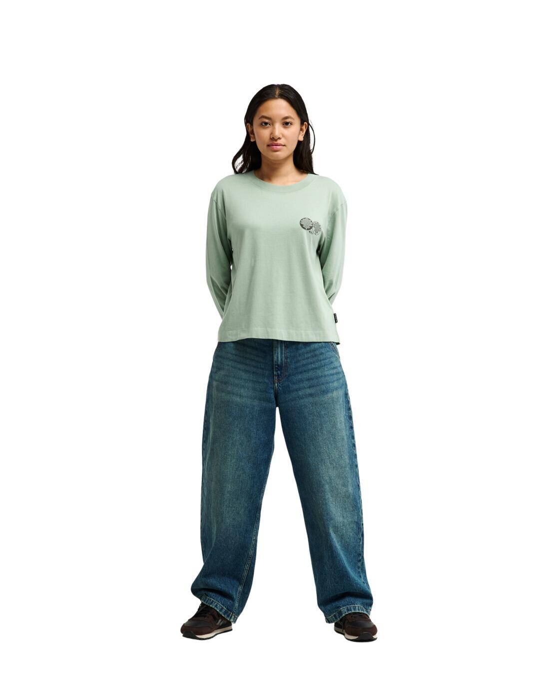 T-shirt met Lange Mouwen STANDARD Grün Dames 4/4