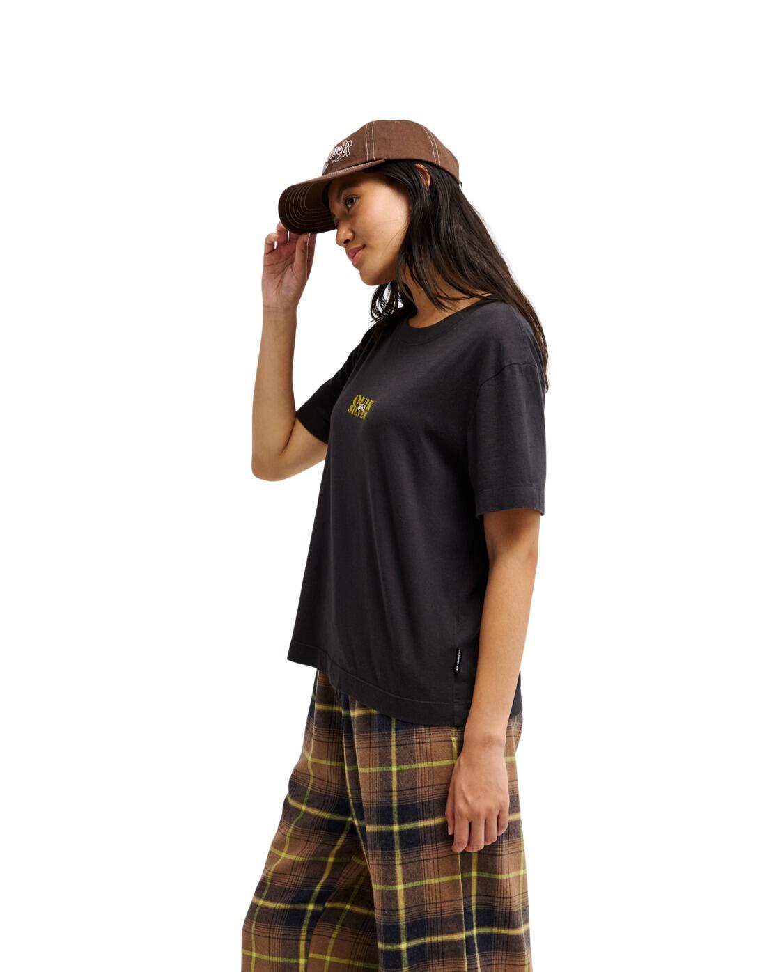 T-shirt met korte mouwen STANDARD Schwarz Dames 3/4