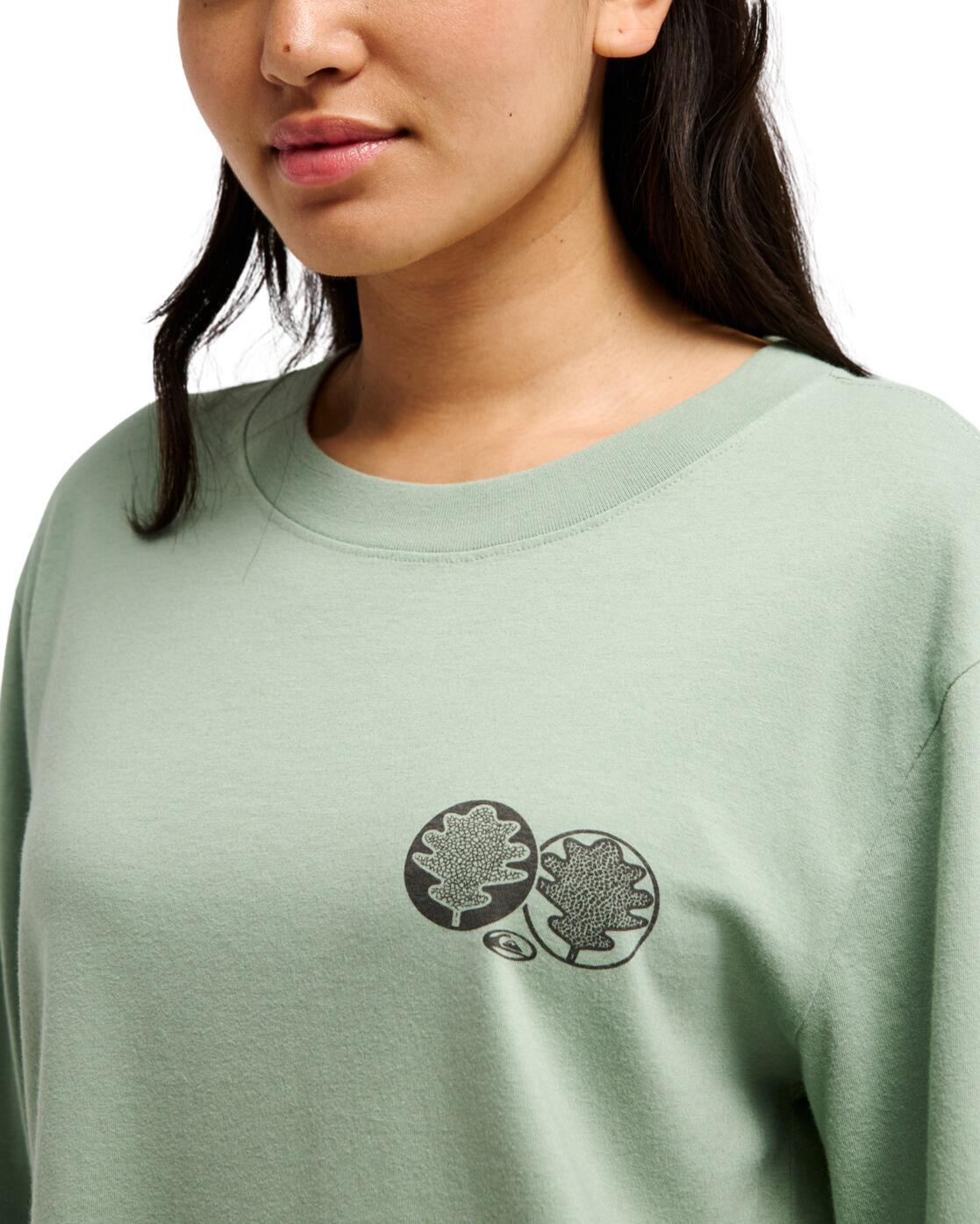 T-shirt met Lange Mouwen STANDARD Grün Dames 3/4