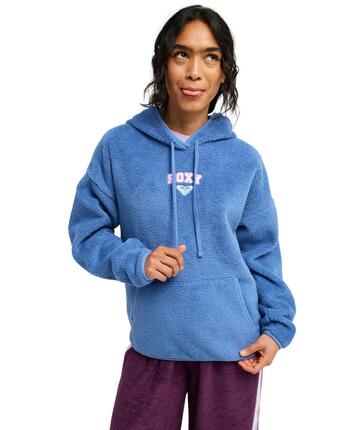 Sweat à capuche en sherpa COOL CALLING Blanc Femme