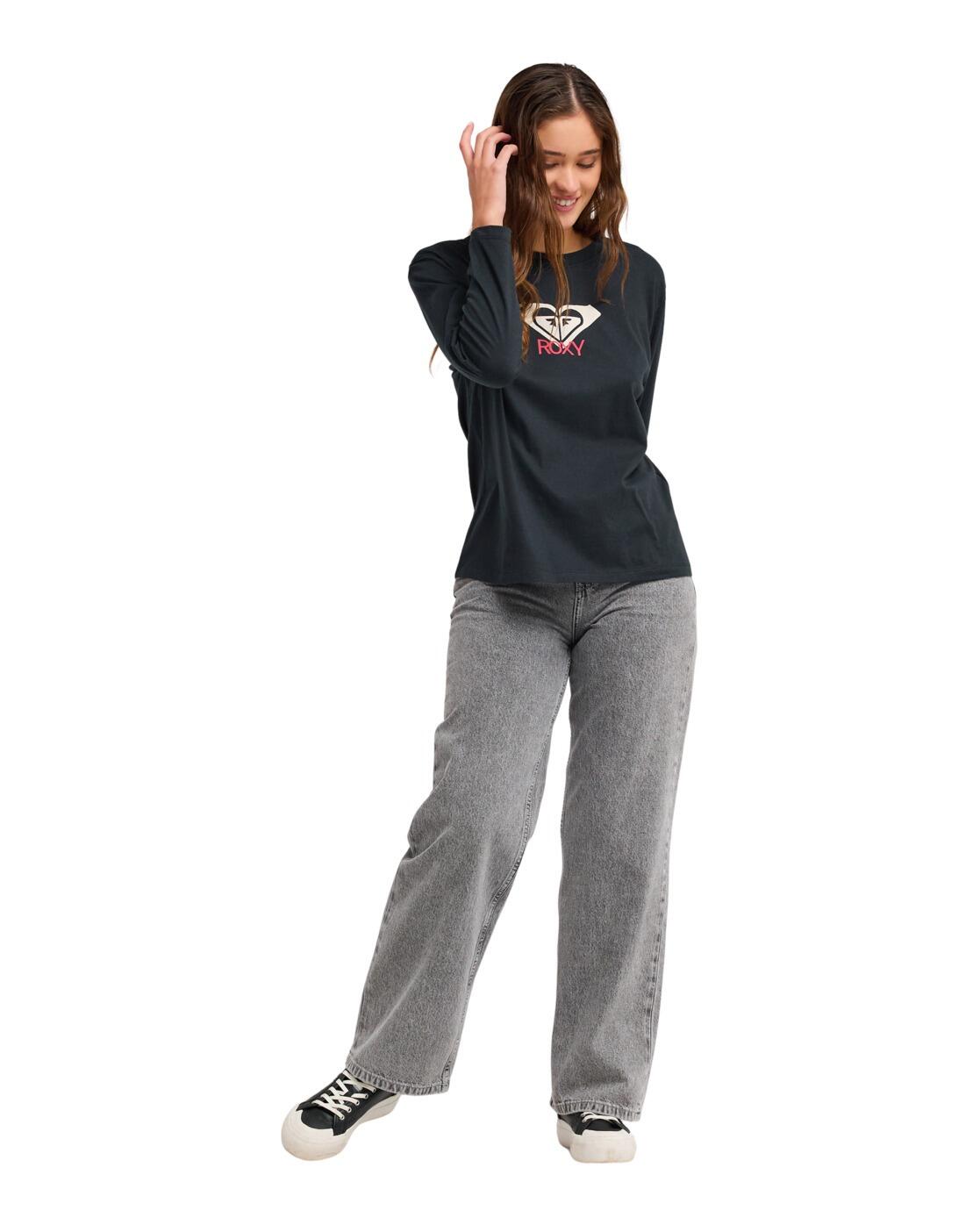 T-shirt manches longues HANGLOOSE ART Noir Femme 4/4