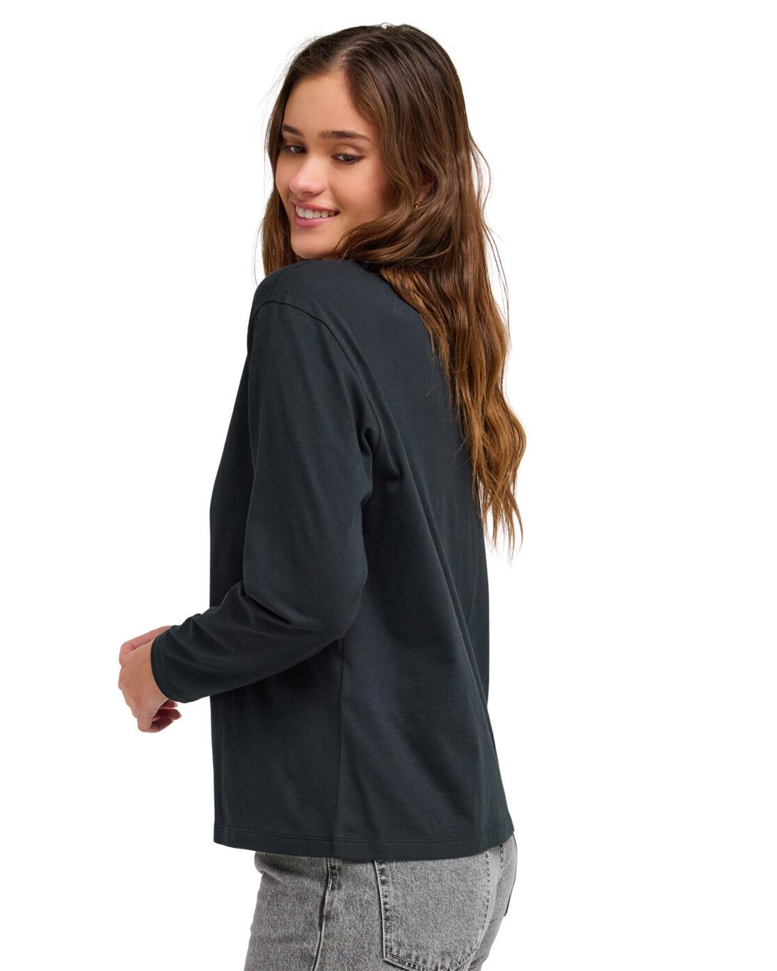 T-shirt manches longues HANGLOOSE ART Noir Femme 3/4