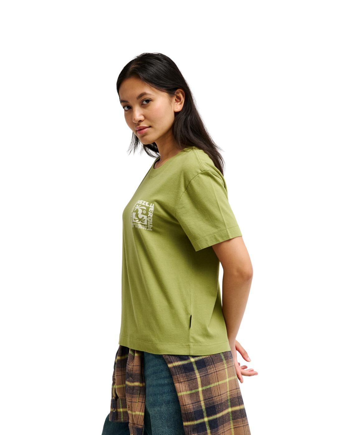 T-shirt met korte mouwen STANDARD Grün Dames 3/4